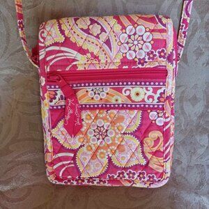 Vera Bradley Pattern Bali Red Hipster Cross Body Strap